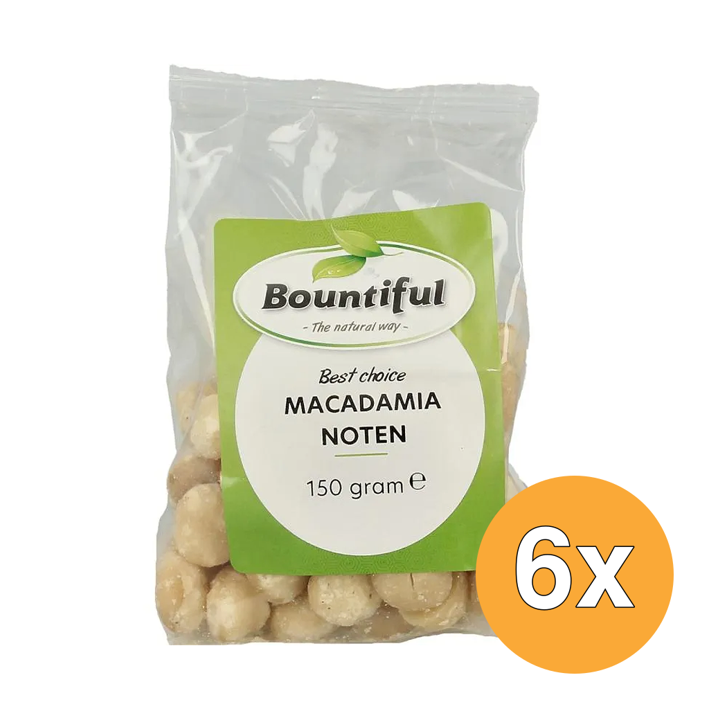 6x Bountiful Macadamia Noten (150 gr)