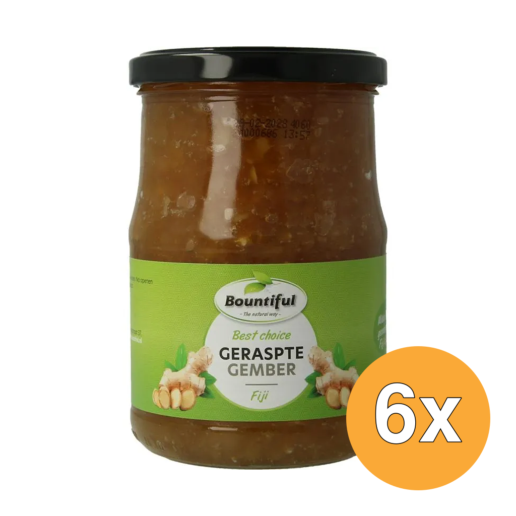 6x Bountiful Fiji Geraspte Gember (720 gr)