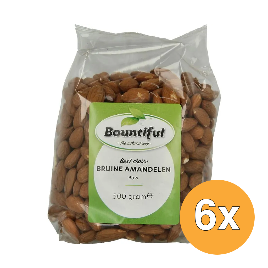 6x Bountiful Amandelen Bruin (500 gr)