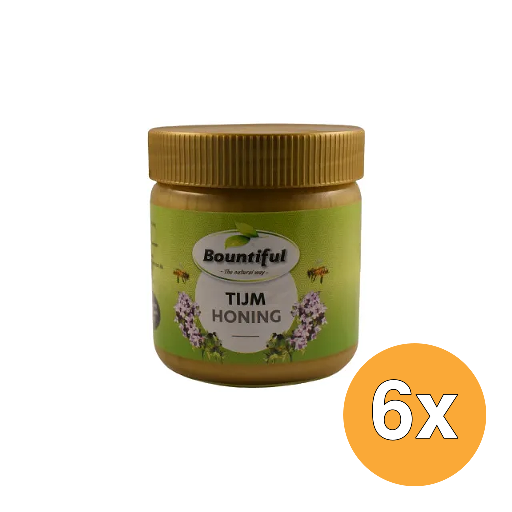 6x Bountiful Tijm Honing (500 gr)