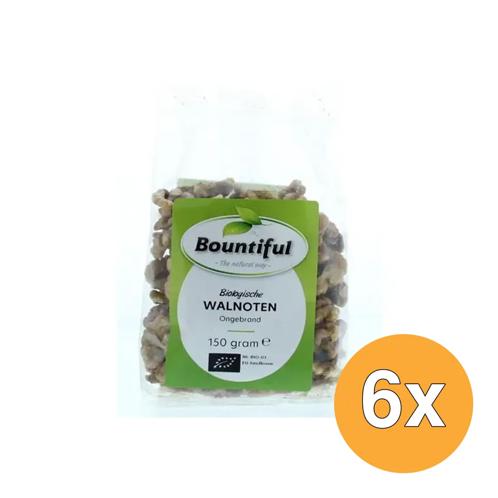 6x Bountiful Walnoten Bio (150 gr)