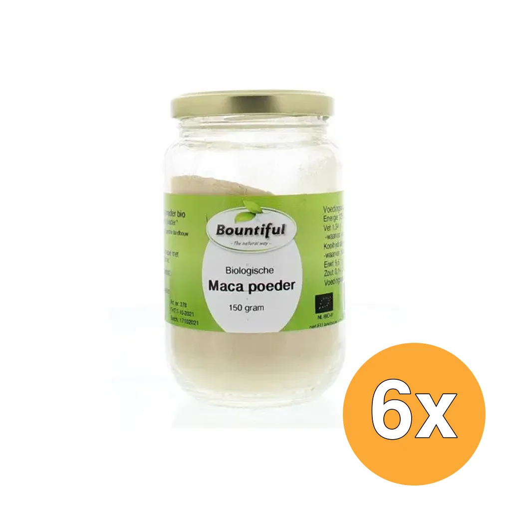 6x Bountiful Macapoeder Bio (150 gr)