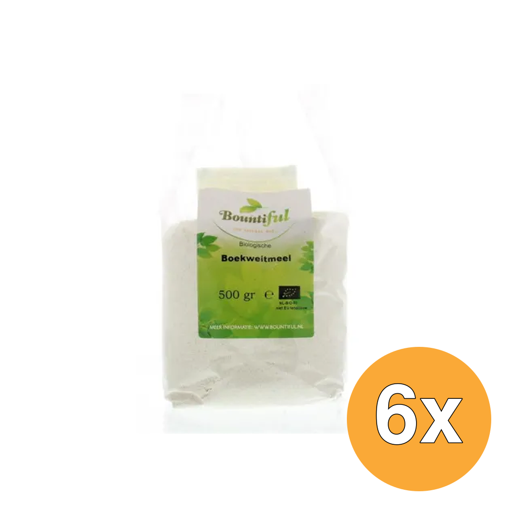 6x Bountiful Boekweitmeel Bio (500 gr)