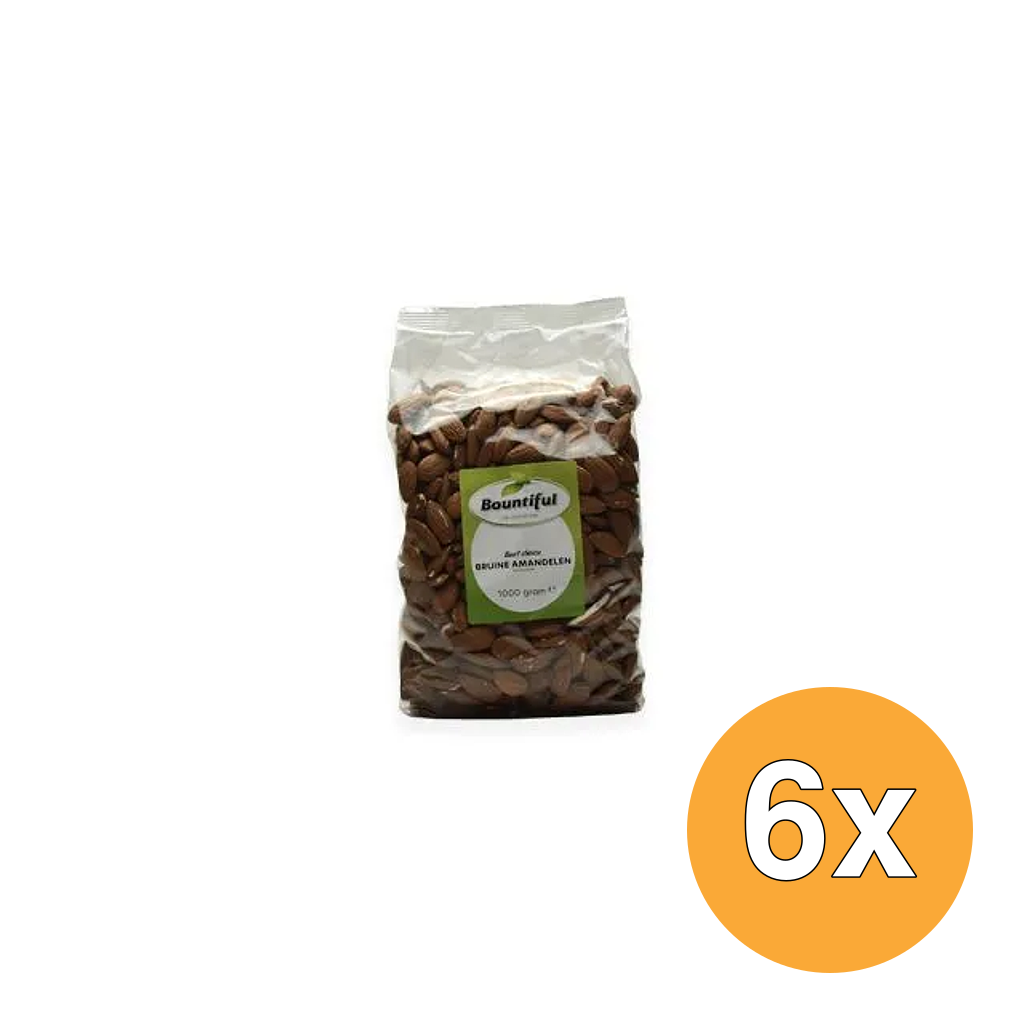 6x Bountiful Bruine Amandelen (1000 gr)