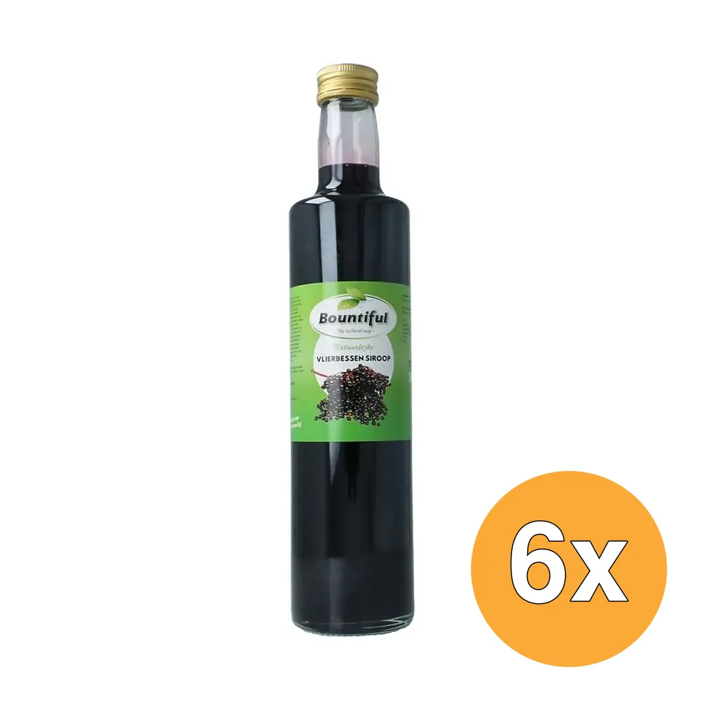 6x Bountiful Vlierbessen Siroop (500 ml)