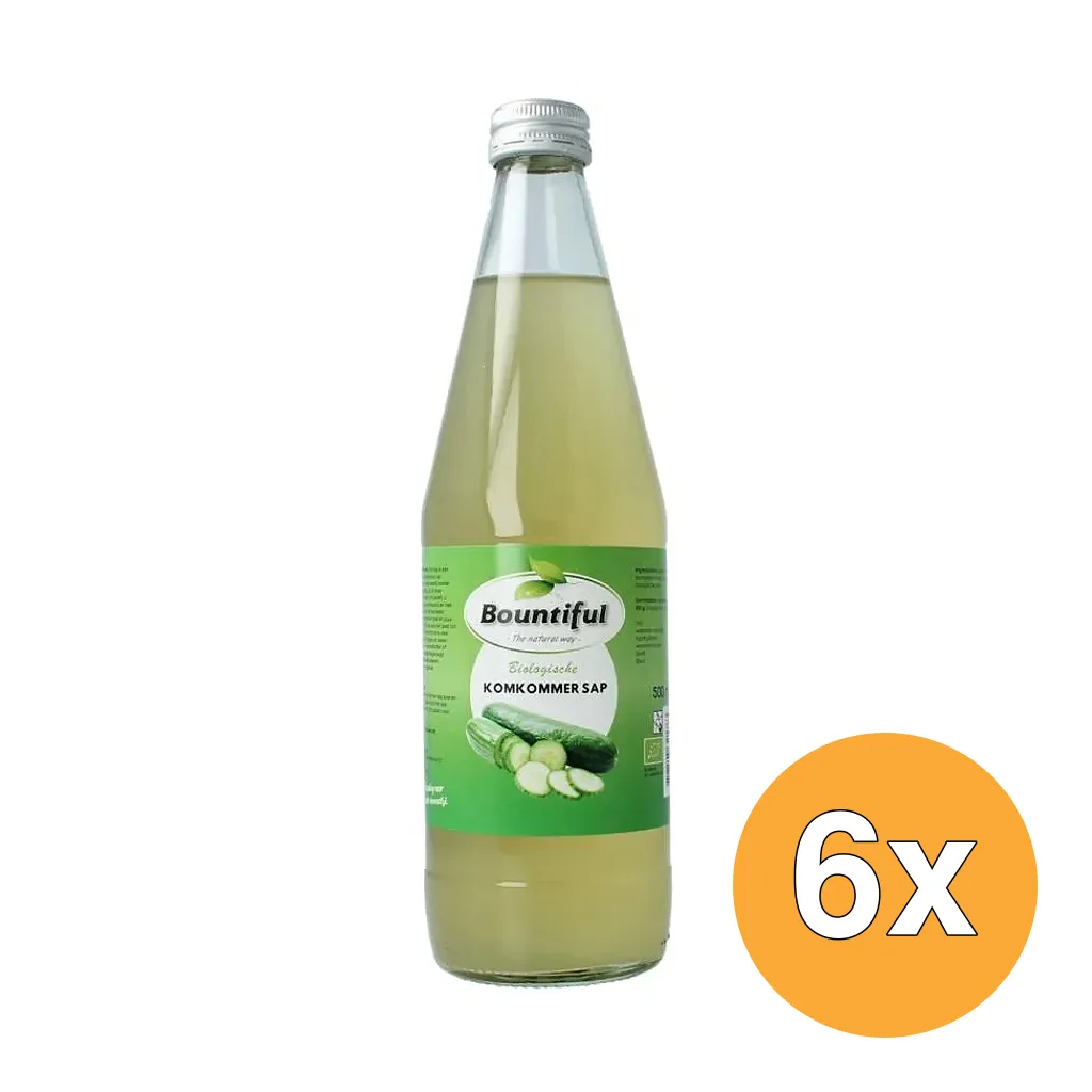 6x Bountiful Komkommersap Bio (500 ml)