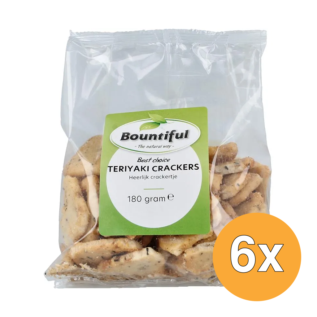 6x Bountiful Teriyaki Crackers (180 gr)