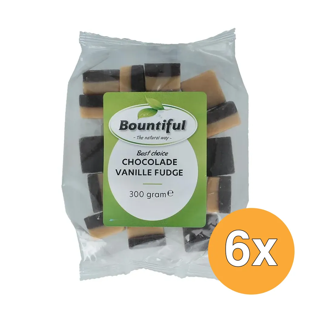 6x Bountiful Fudge Chocolade Vanille (300 gr)