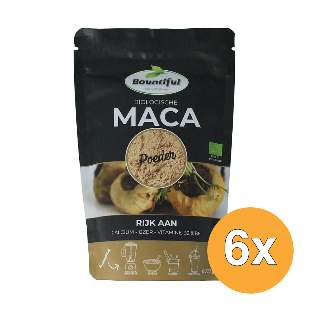 6x Bountiful Maca Poeder Bio (300 gr)