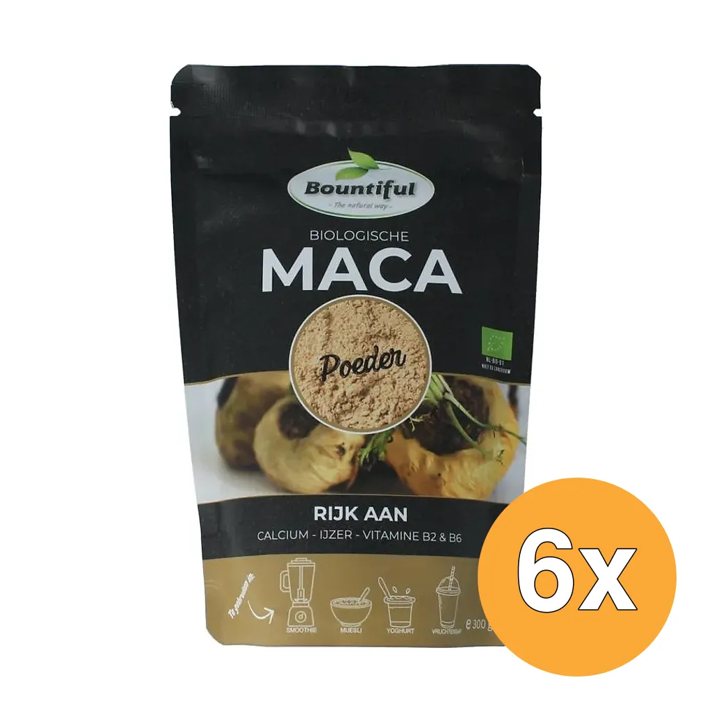 6x Bountiful Maca Poeder Bio (300 gr)