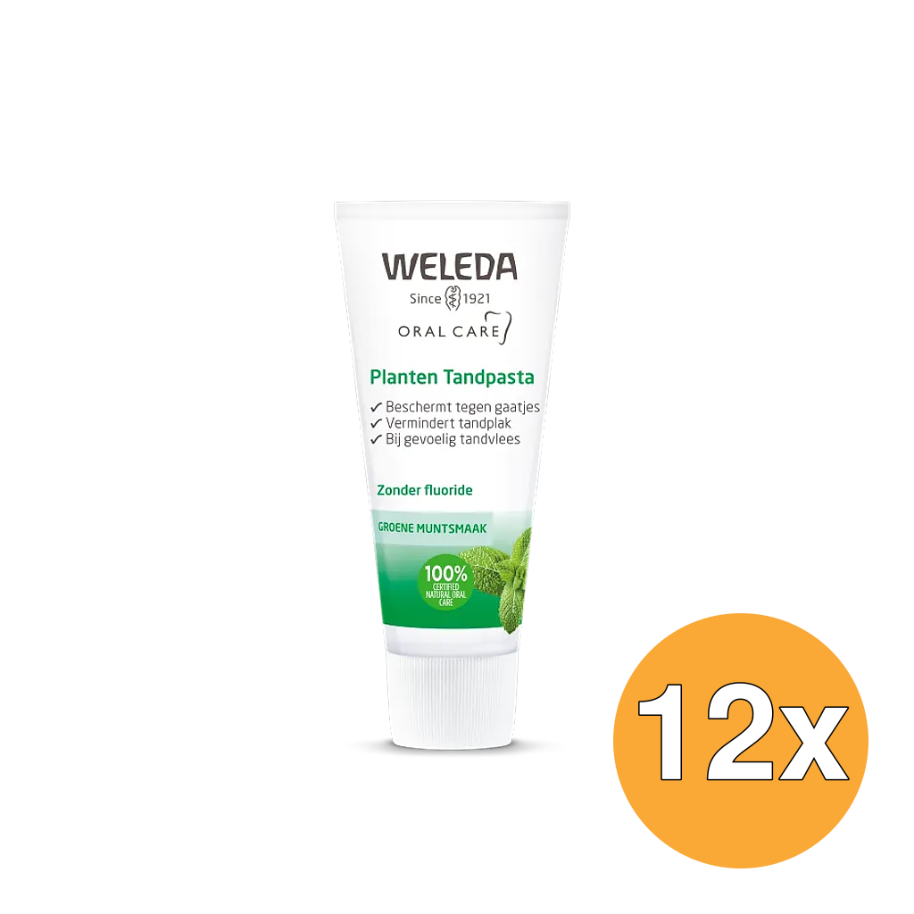 12x WELEDA Planten tandpasta (75 ml)