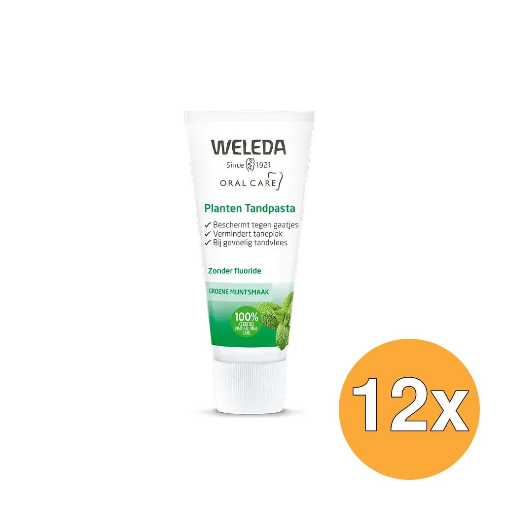 12x WELEDA Planten tandpasta (75 ml)