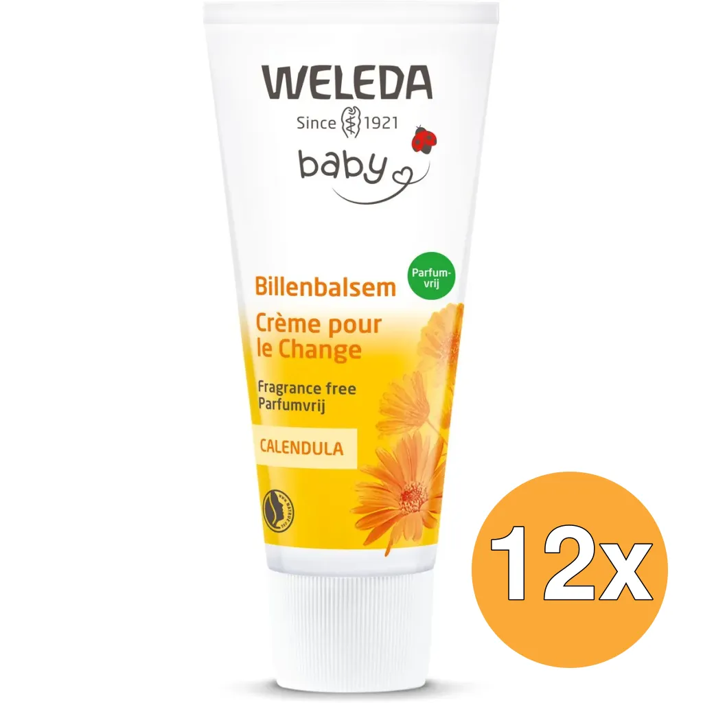 12x WELEDA Calendula Billenbalsem Parfumvrij (75 ml)