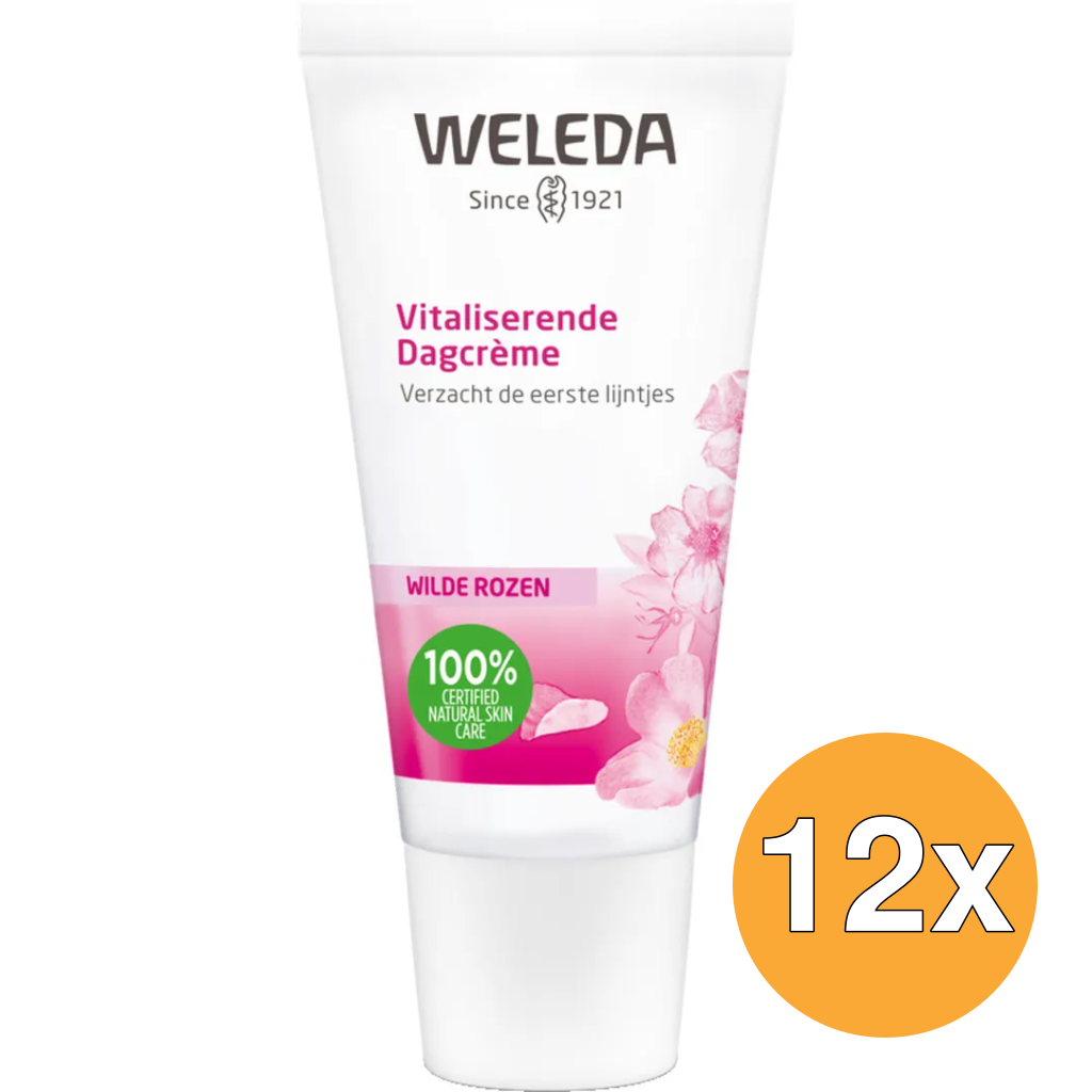12x WELEDA Wilde rozen vitaliserende dagcreme (30 ml)
