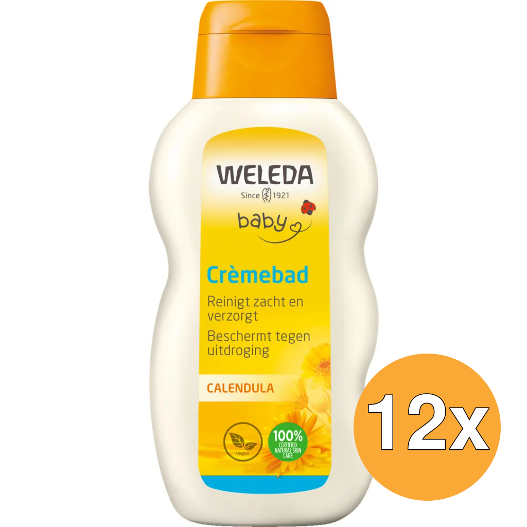 12x WELEDA Calendula baby cremebad (200 ml)