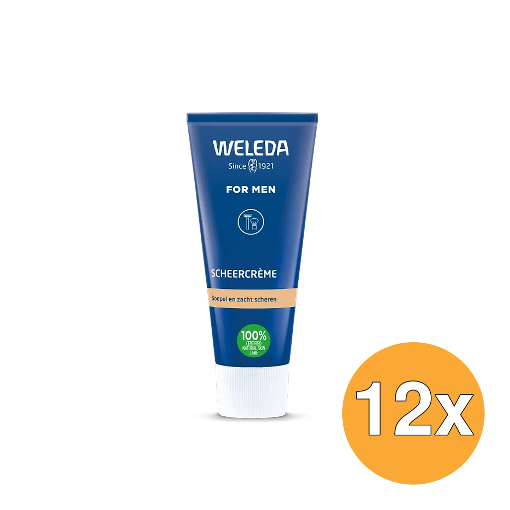 12x WELEDA Men scheercreme (75 ml)
