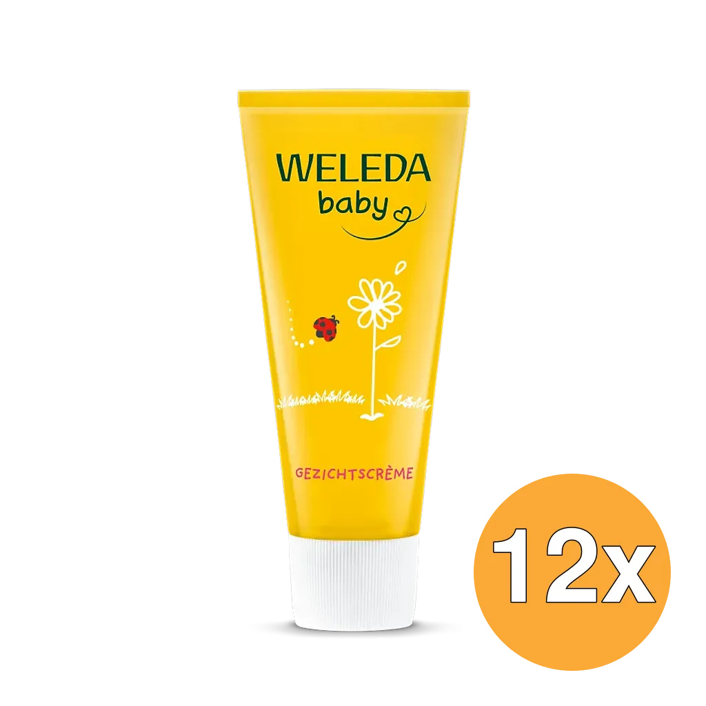 12x WELEDA Calendula baby gezichtscreme (50 ml)