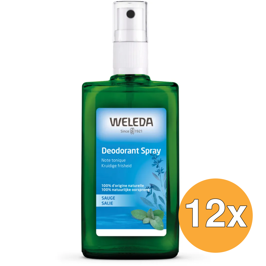 12x WELEDA Salie deodorant spray (100 ml)