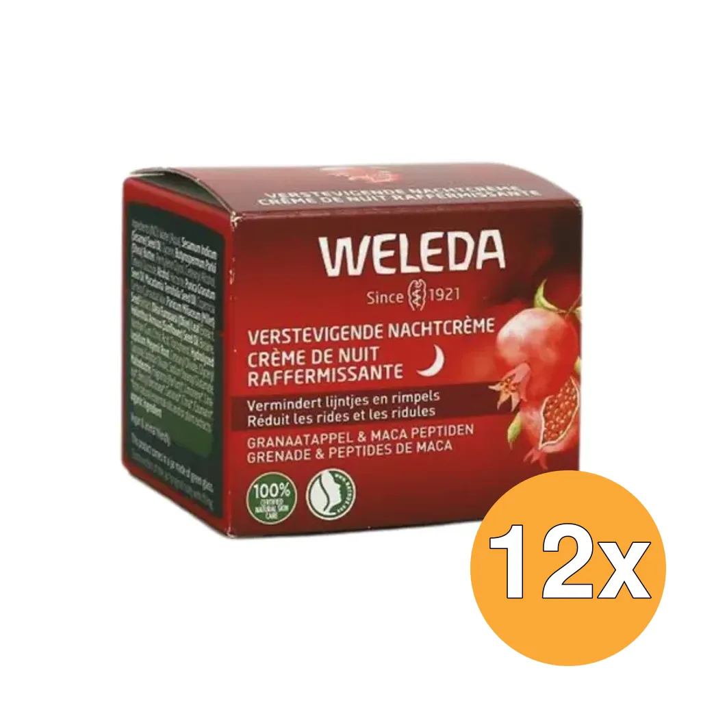 12x WELEDA Verstevigende nachtcremegranaatappel/maca (40 ml)