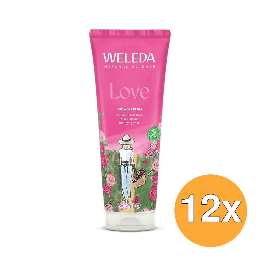 12x WELEDA Aroma shower love (200 ml)