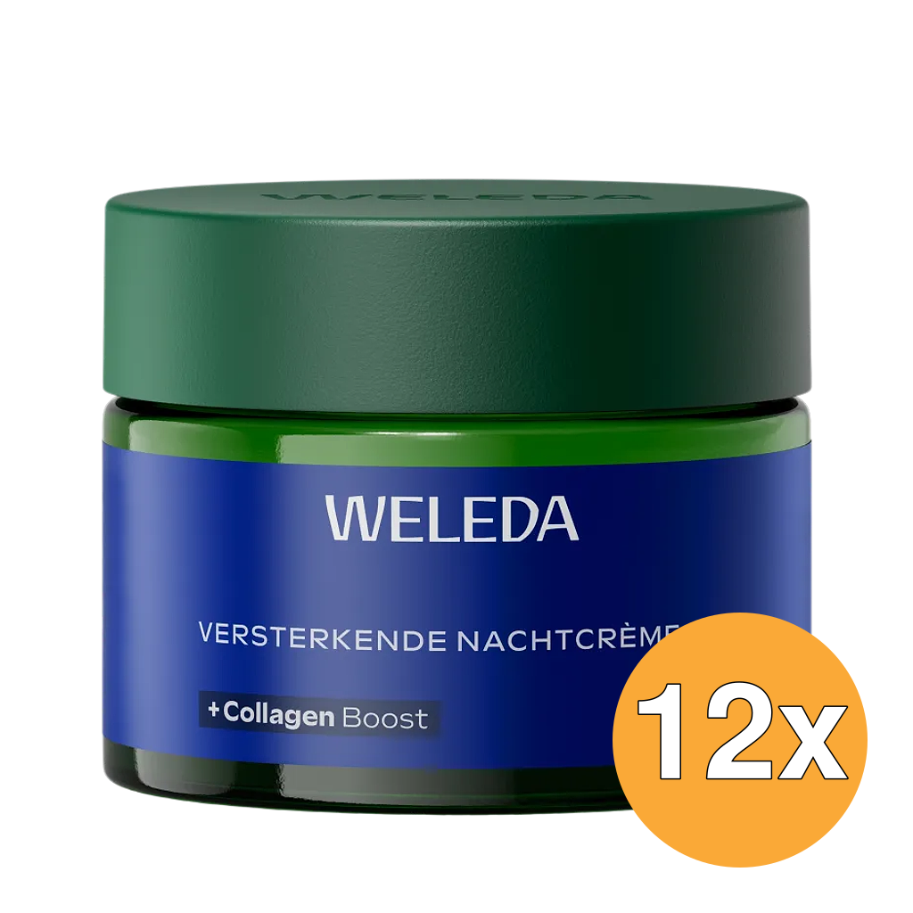 12x WELEDA Blauwe Gentiaan & Edelweiss versterkende nachtcreme (40 ml)