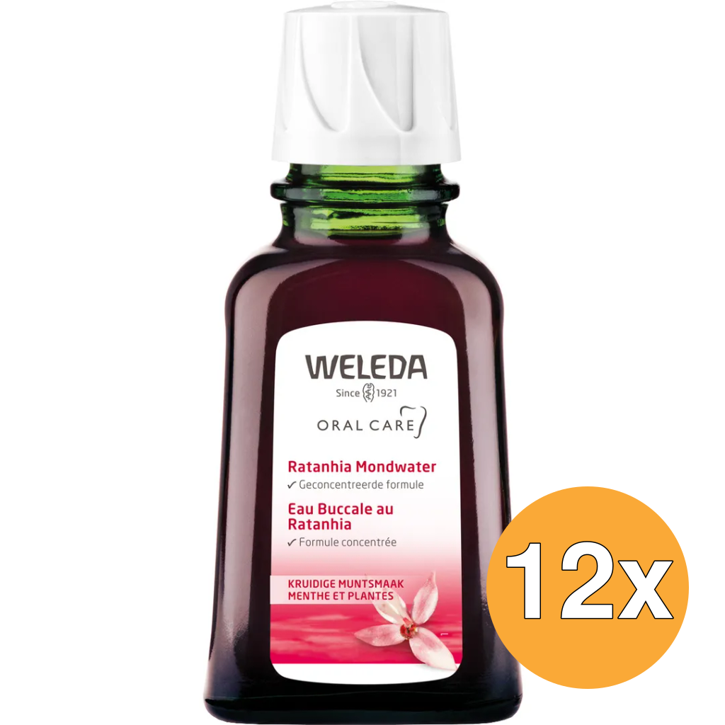 12x WELEDA Ratanhia mondwater (50 ml)