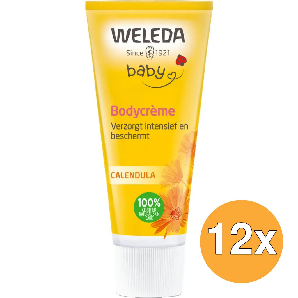 12x WELEDA Calendula baby bodycreme (75 ml)