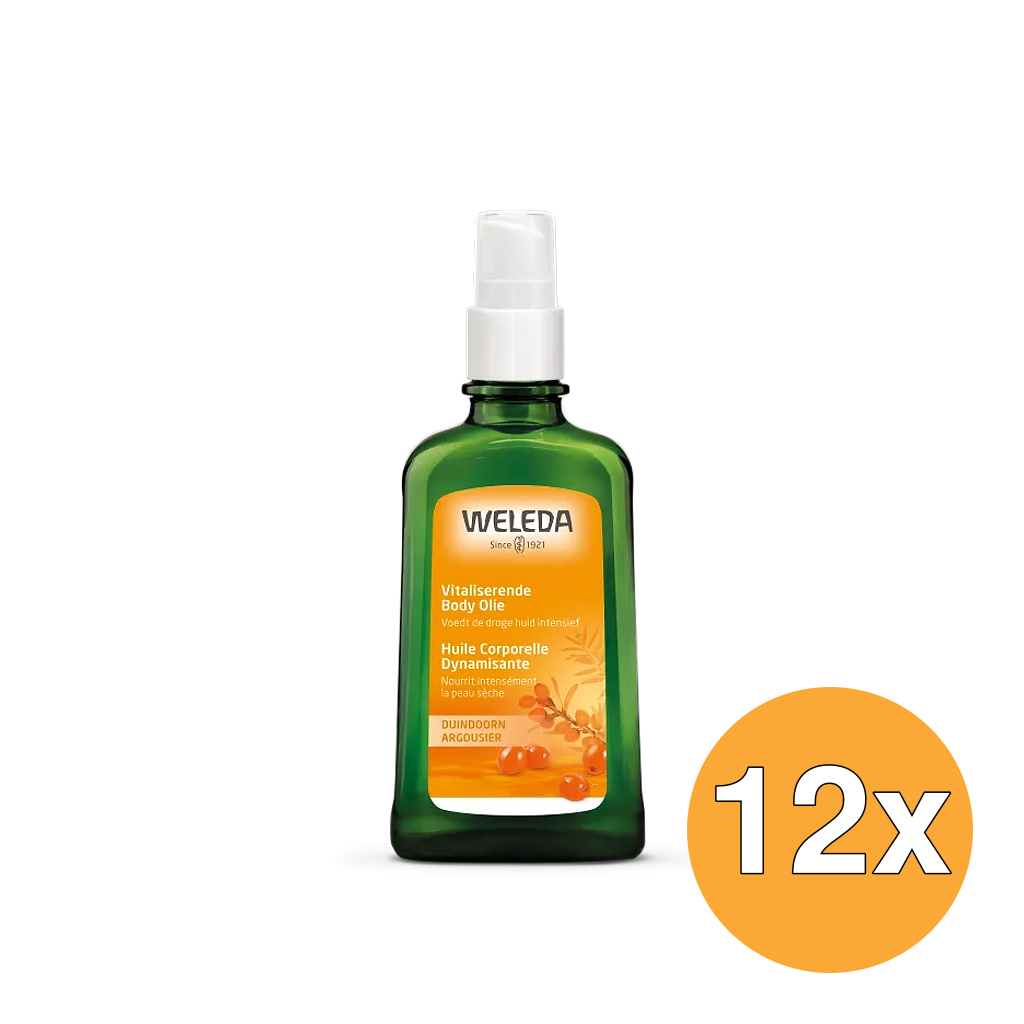 12x WELEDA Duindoorn vitaliserende body olie (100 ml)