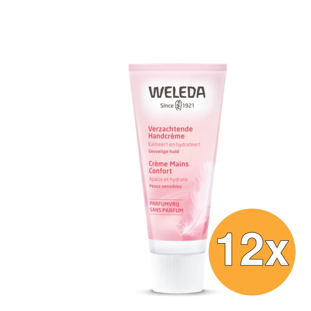 12x WELEDA Verzachtende Handcreme Parfumvrij (50 ml)