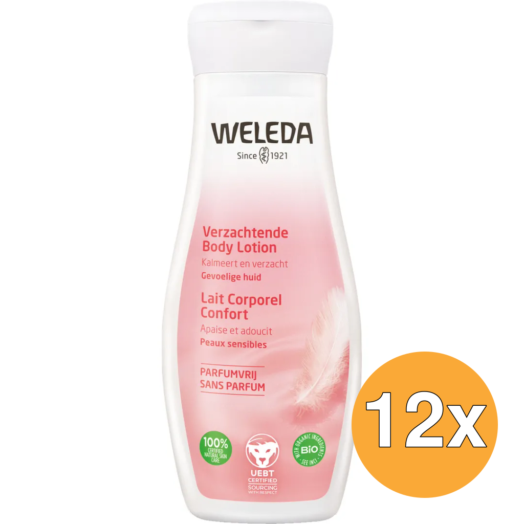 12x WELEDA Verzachtende bodylotion (200 ml)