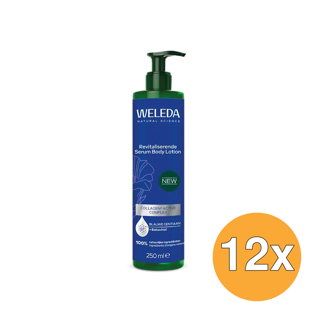 12x WELEDA Revitaliserende Serum Body Lotion Blauwe Gentiaan (250 ml)