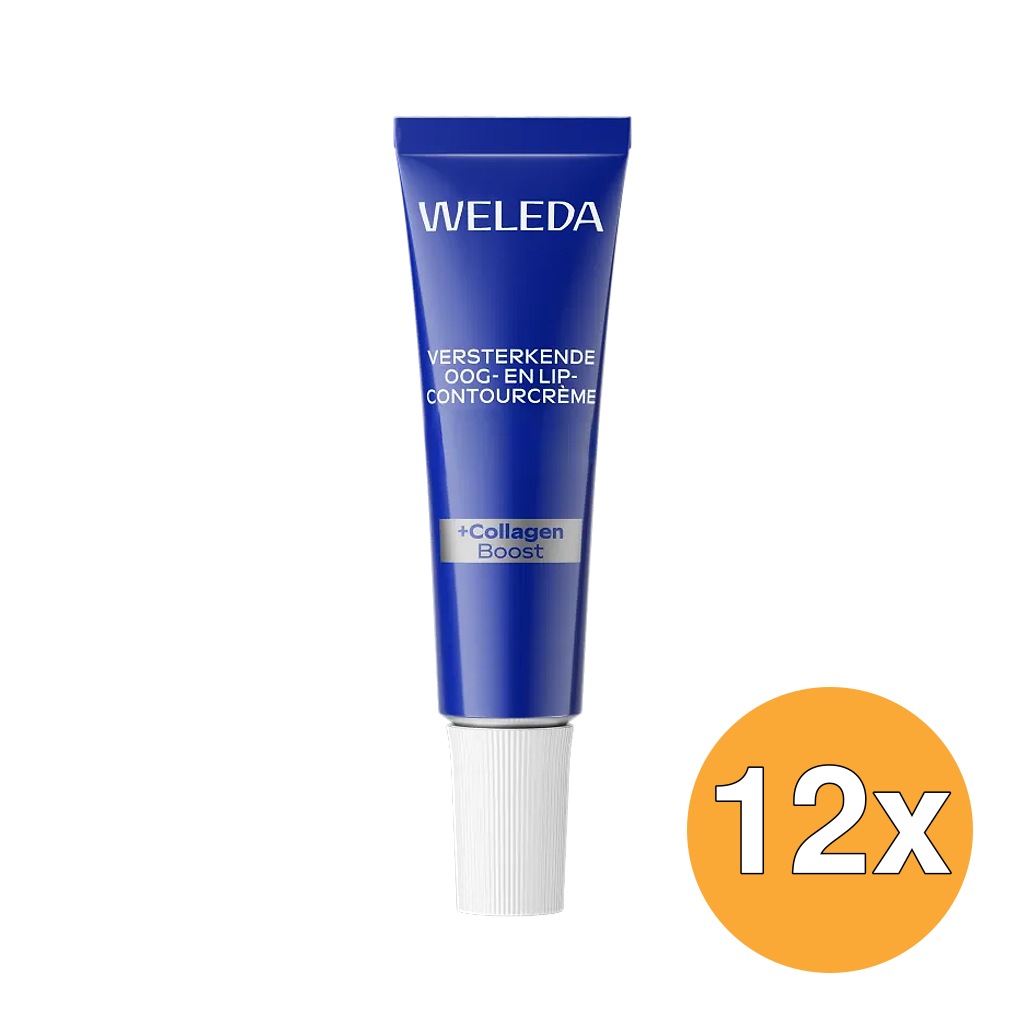 12x WELEDA Blauwe gentaan & edelweiss oog en lipcontourcreme (10 ml)