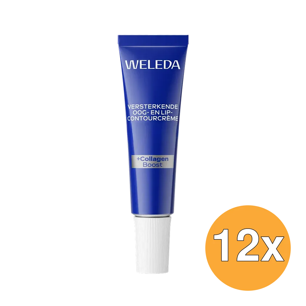 12x WELEDA Blauwe gentaan & edelweiss oog en lipcontourcreme (10 ml)