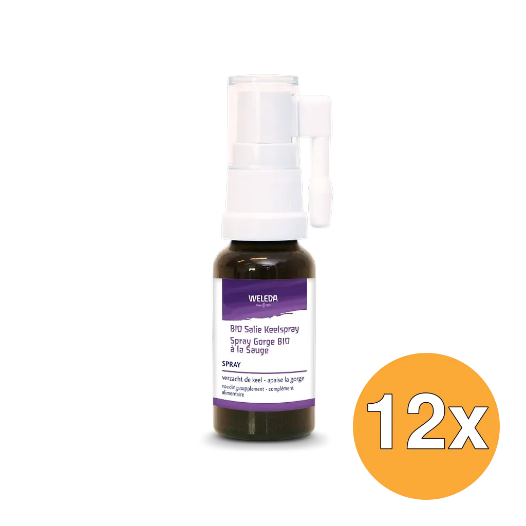 12x WELEDA Salie keelspray bio (20 ml)