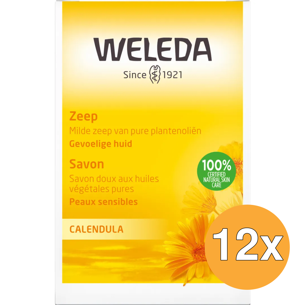 12x WELEDA Calendula zeep (100 gr)