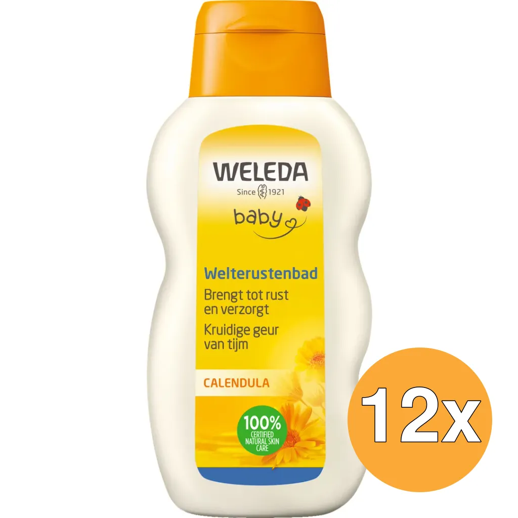 12x WELEDA Calendula baby welterustenbad (200 ml)