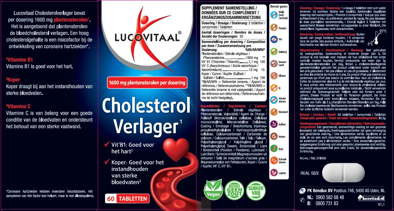 Lucovitaal Cholesterol Verlager (60 tabletten)