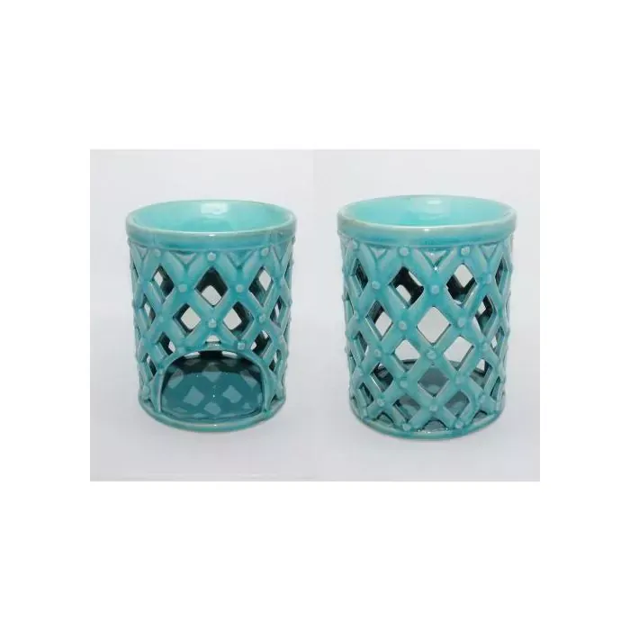 Green Tree Turqoise Ceramic Aromaburner (1 stuk)
