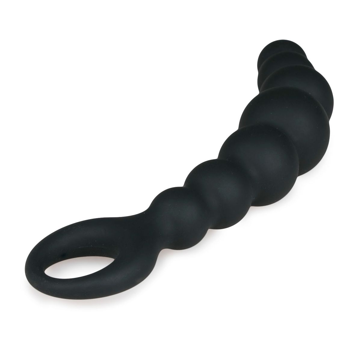Easytoys Anal Collection Zwarte anale plug met kralen (1 stuk) - image 3