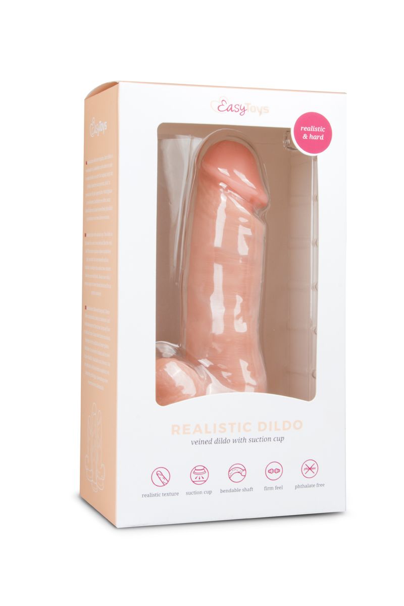 Easytoys Dildo Collection Realistische Dildo Met Balzak - 17,5 cm (1 stuk)