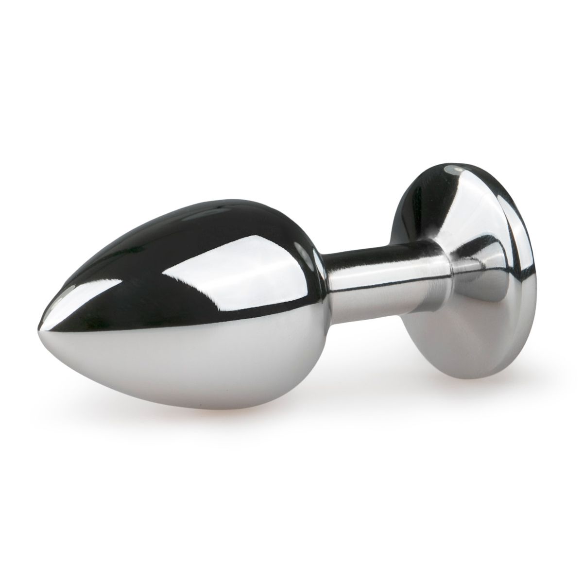 Easytoys Anal Collection Metalen buttplug met transparante diamant (1 stuk)
