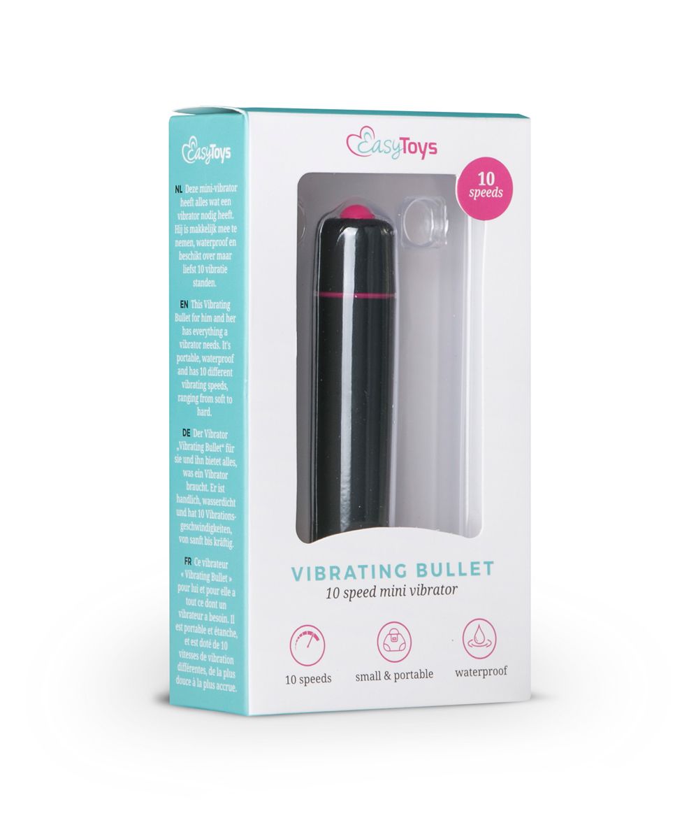 Easytoys Mini Vibe Collection Bullet Vibrator 10 Standen - Zwart (1 stuk)