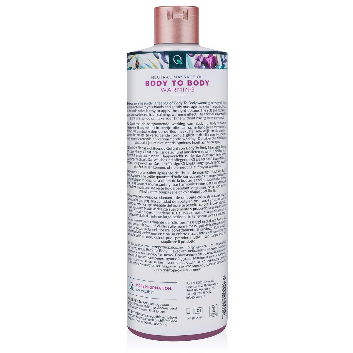 Exotiq Body To Body Verwarmende Massageolie (500 ml) - image 2