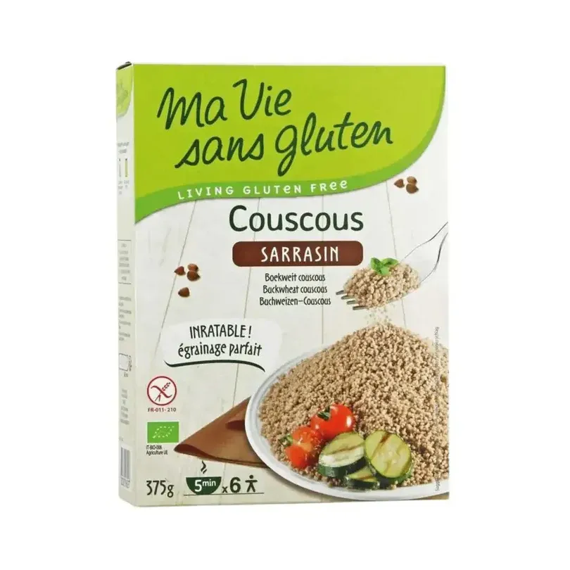 Ma Vie Sans Gluten Couscous 100% Boekweit Glutenvrij Bio (375 gr)