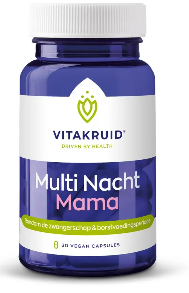 Vitakruid Multi Nacht Mama Vegan (30 vega capsules)