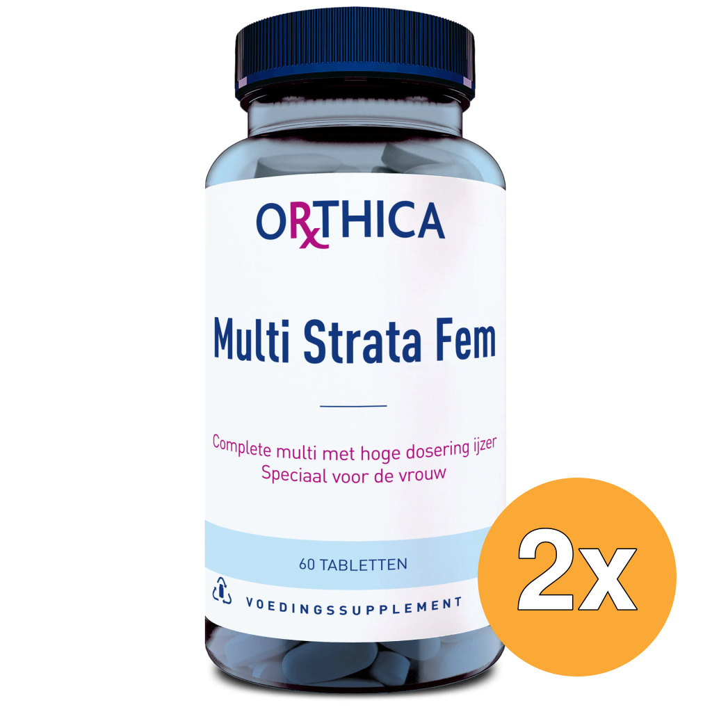 2x Orthica Multi Strata Fem (60 tabletten)