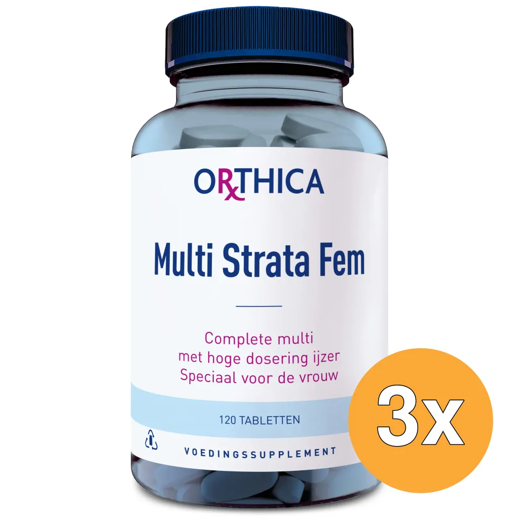 3x Orthica Multi Strata Fem (120 tabletten)
