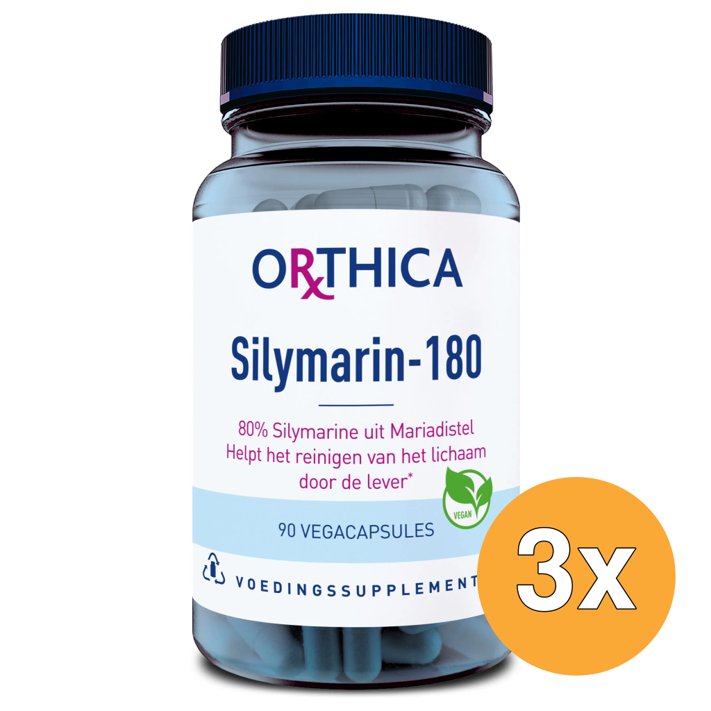 3x Orthica Silymarin-180 (90 vega capsules)