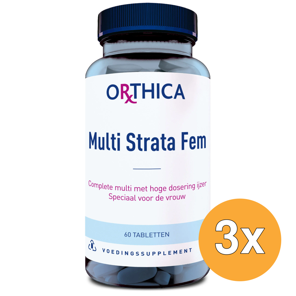 3x Orthica Multi Strata Fem (60 tabletten)