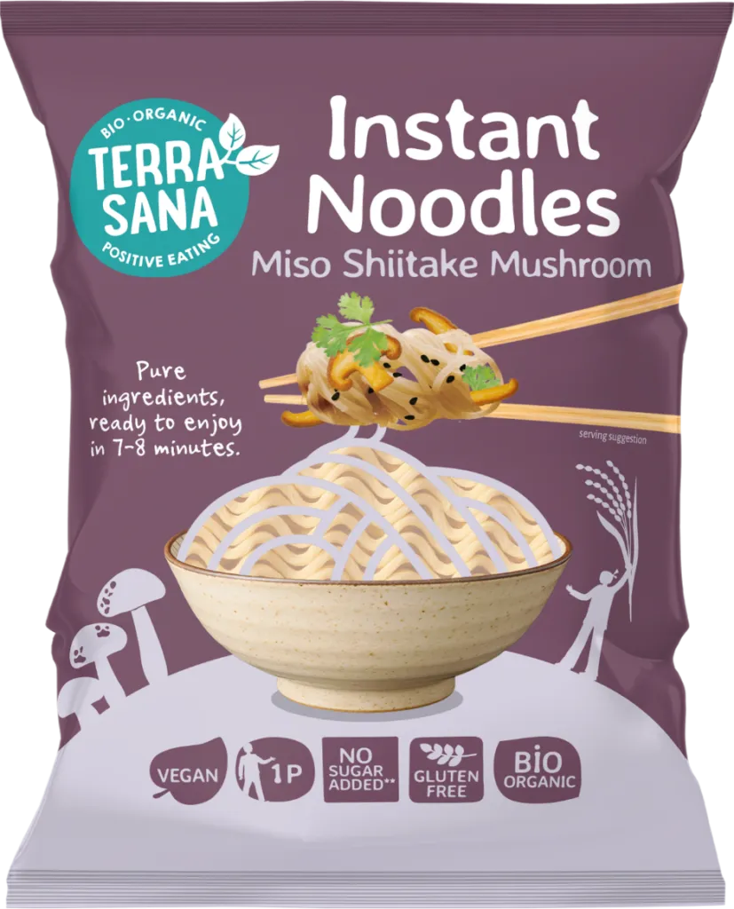 TerraSana Instant Noodles Miso Shiitake Mushroom (90 gr)